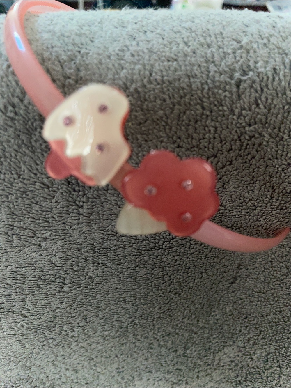 Sparkle pink ice cream cones girls headband
